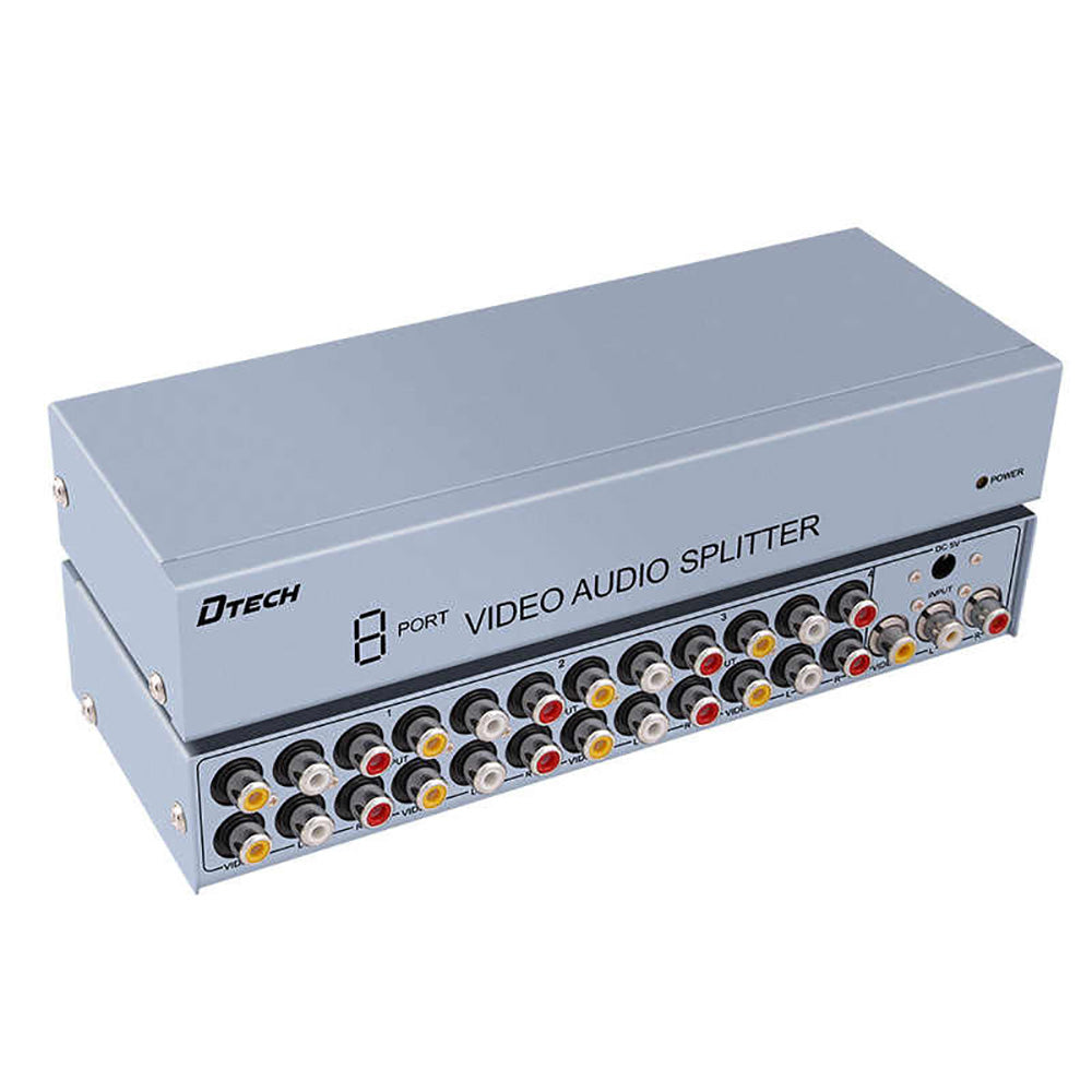 Dtech Splitter AV 8 Ports 7208 (4725282111588) Dtech Splitter AV 8 Ports 7208 (4725282111588)